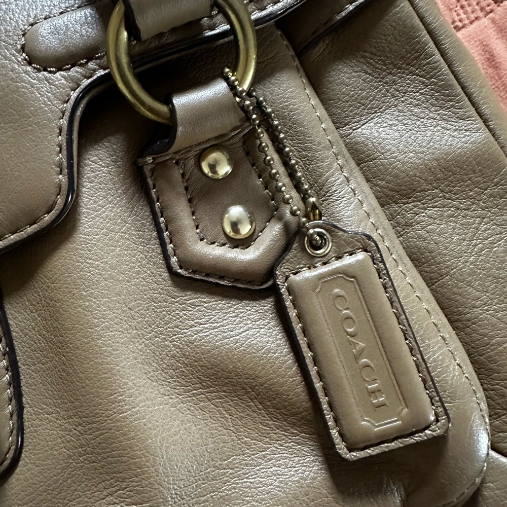 Leather vintage coach bag - Picture 9 of 10